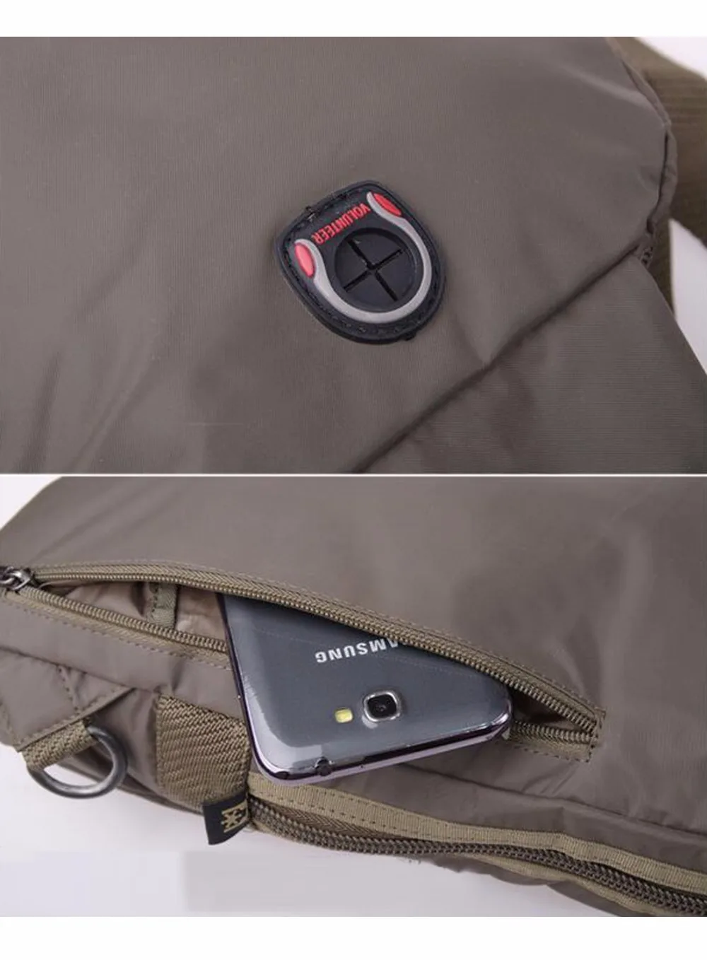 Мужской рюкзак из водонепроницаемой ткани Оксфорд нагрудная сумка мессенджер