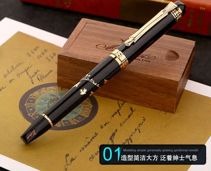 Ручка перьевая бизнес-подарок Real Picasso 926 с бесплатной доставкой, для школы и офиса. Подходит в качестве подарка для учителя, отца и друга. 002.