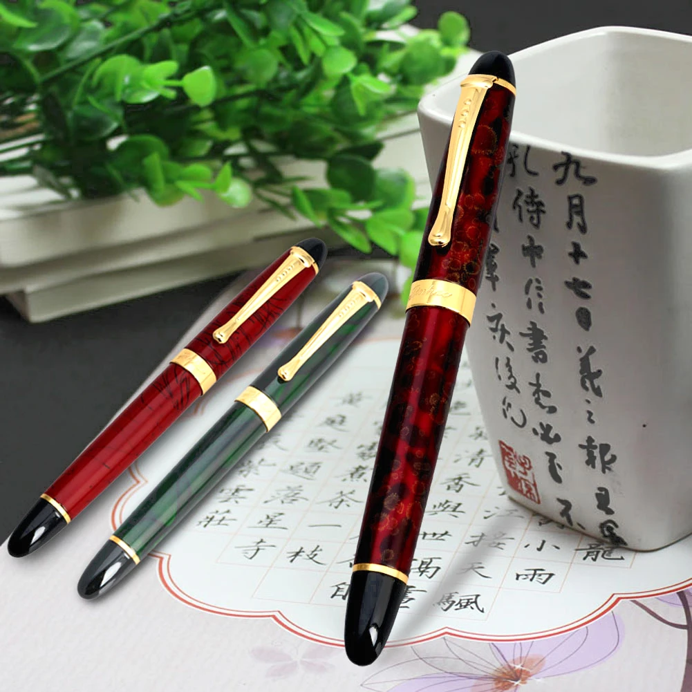 Роскошный JINHAO X450 Carven B/Средний Перо авторучка 3 цвета|Перьевые ручки| |