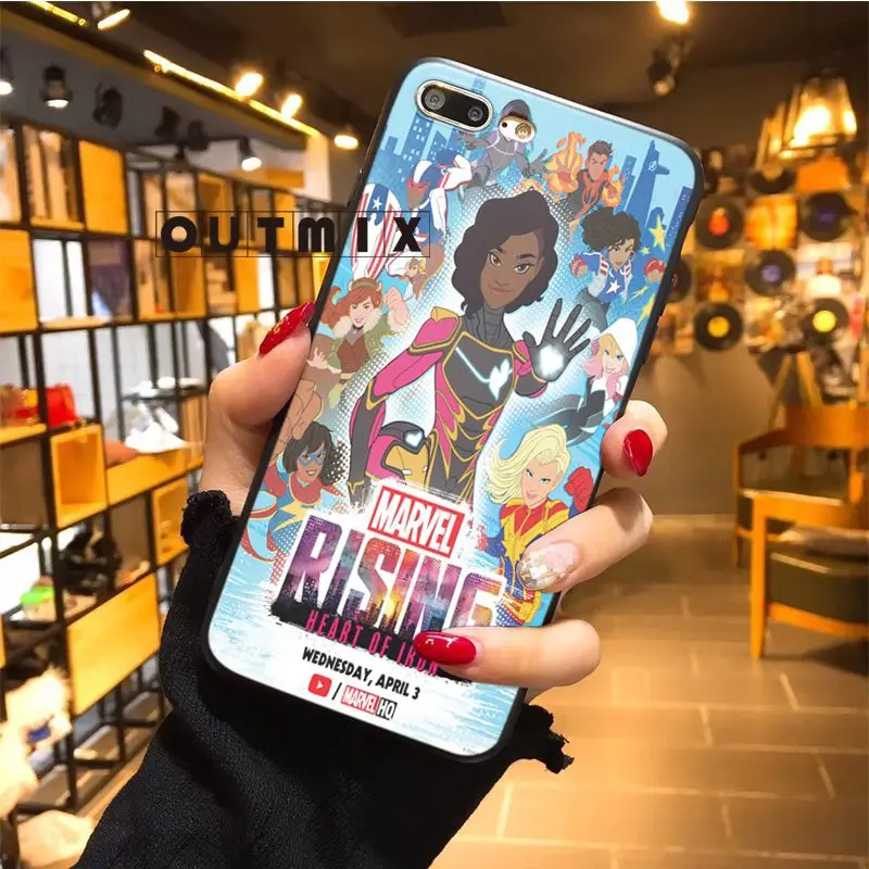 Силиконовый Футляр для телефона Marvel Rising Secret warriers чехол iPhone 7 plus 8 X XS max XR 5 5S 6 6s |