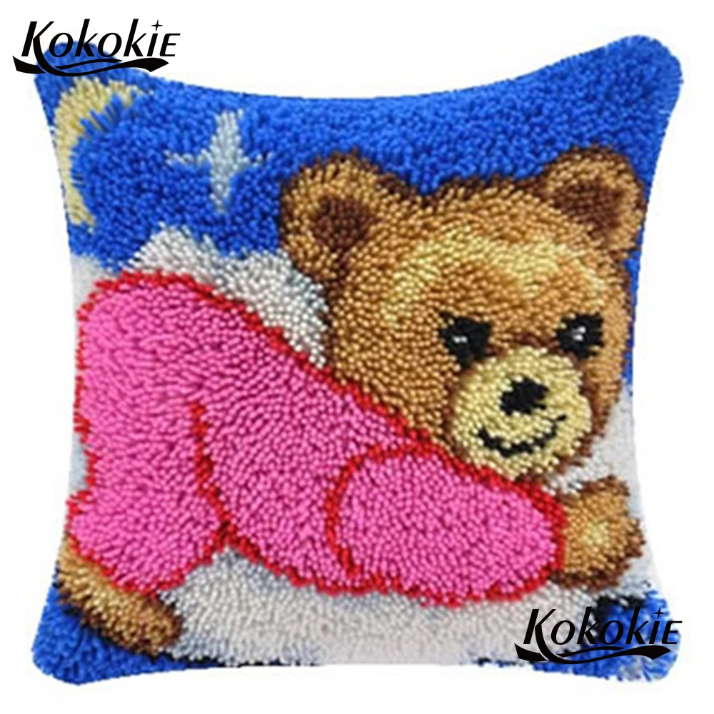 

Cross stitch sets sale Crocheting Rug Yarn embroider Needlework kits Threads embroidery Latch Hook Rug making kit pillow kits