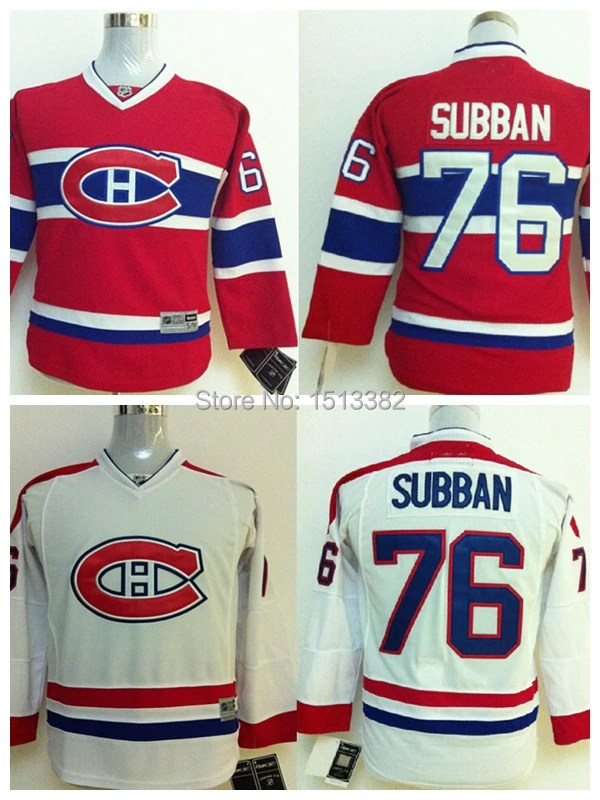 Men's Montreal Canadiens hockey jerseys #76 P.K. Subban youth Authentic Stitched Embroidery Logos free shipping|jersey coat|jersey spainjersey