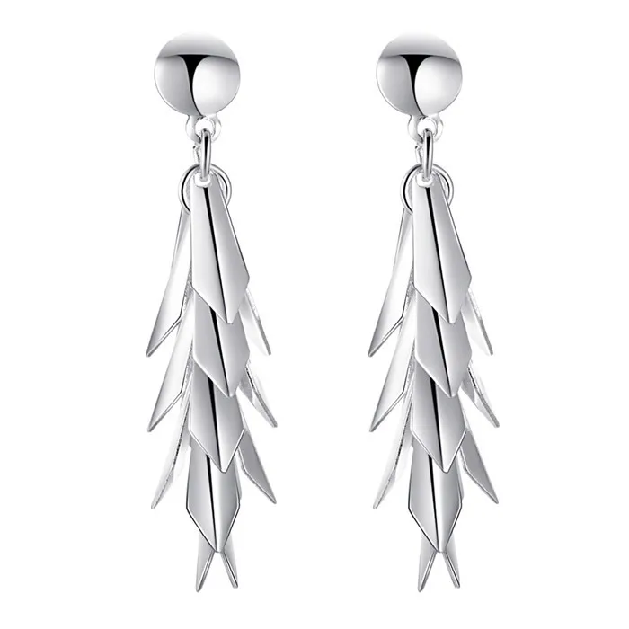 2017 Потерять деньги продажа оптовая моды chic посеребренная серьги падения женщины