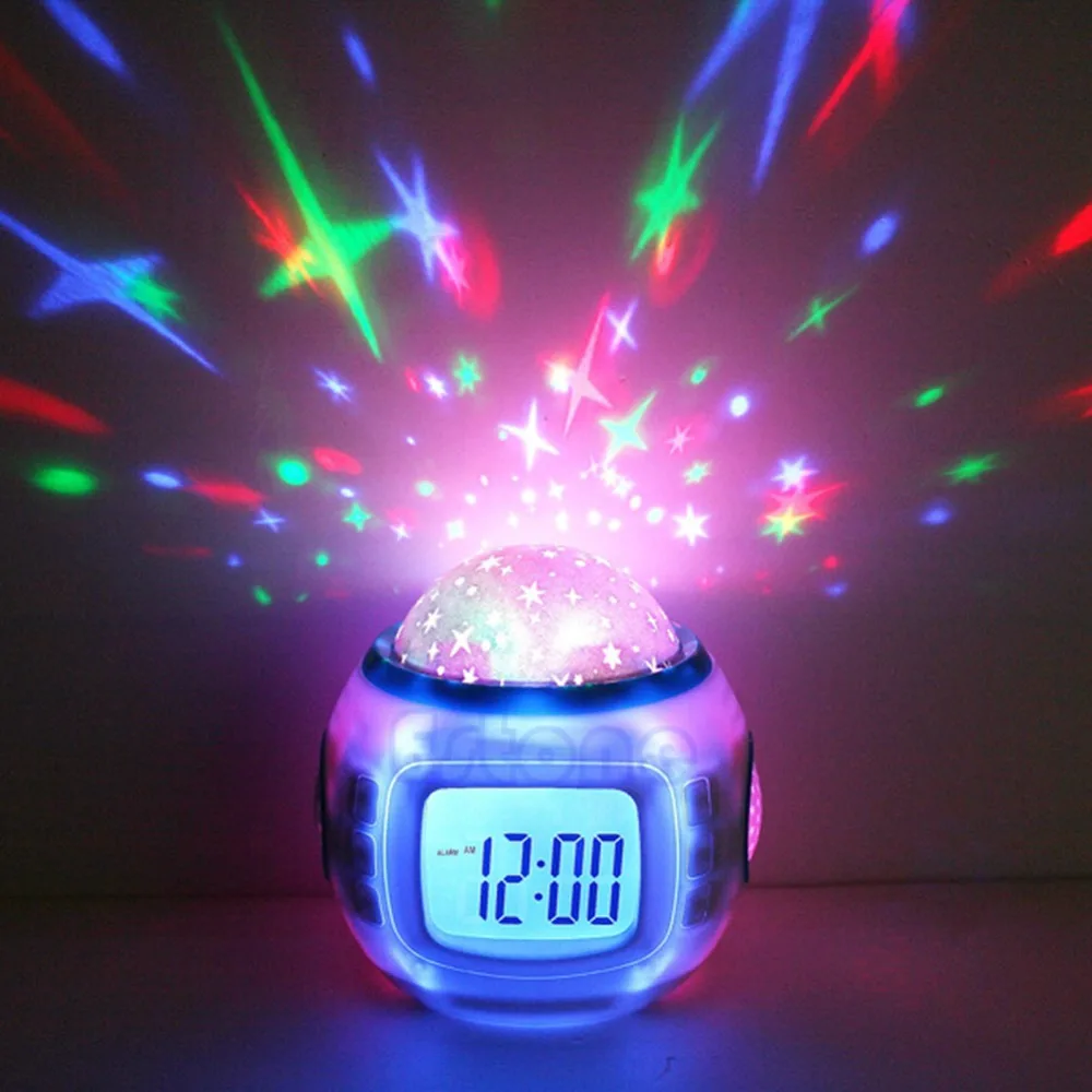 Ночник E74 для детей ночник лампа спальни будильник музыка хит продаж|alarm clock