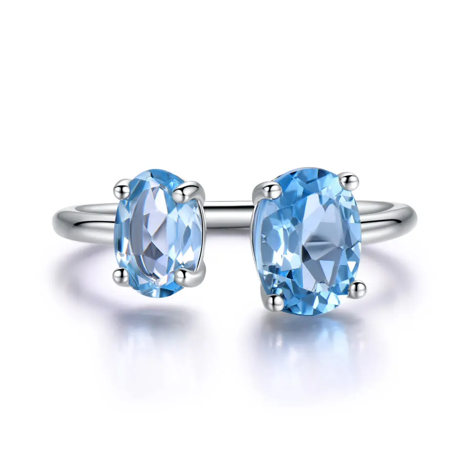 Женское кольцо с натуральным голубым топазом карата|ring for|rings for womenring ring |