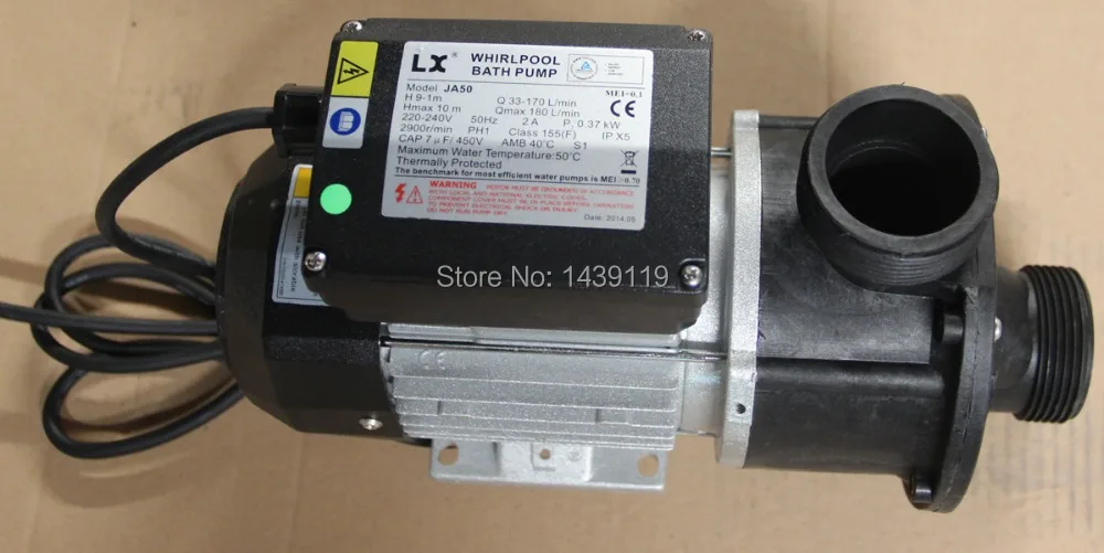 0.5HP LX Ванна насос JA 50 220v 50hz спа бассейн циркуляционный ванна горячая часть для