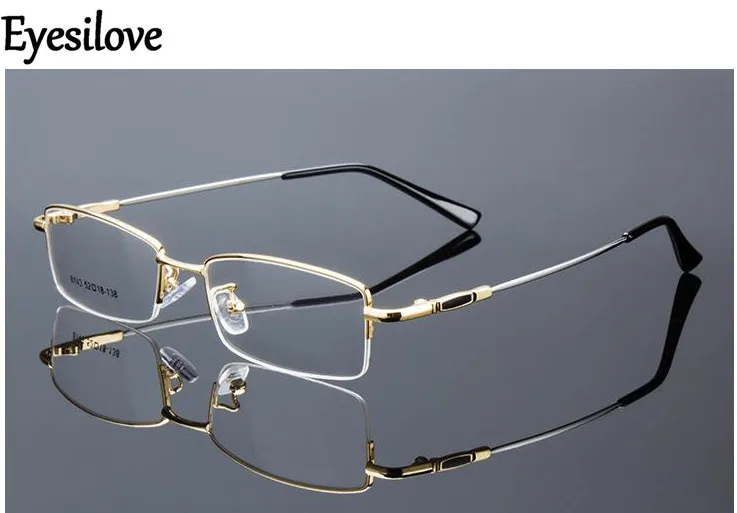 Очки Eyesilove для близорукости мужчин и женщин суперлегкие с металлической отделкой