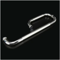 high quality 304 stainless steel shower room glass door handle pull knob handrail bathroom hardware diameter 25mm