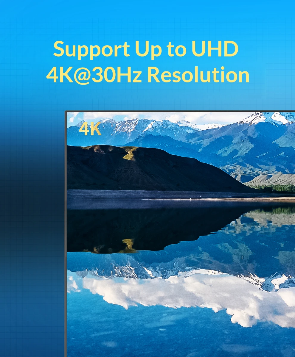 Unnlink HDMI разветвитель 1X4 UHD 4 k@ 30 Гц 3D FHD1080P@ 60 Гц HDMI 1 в 4 выход для Smart Светодиодный tv MI Box Проектор Монитор ps4 компьютер