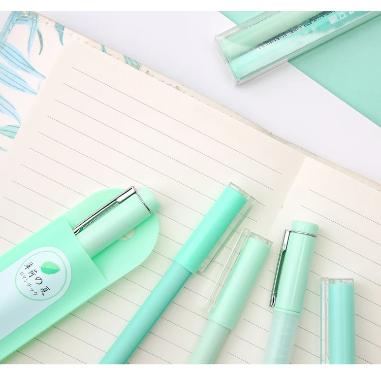 Mr paper Sakura, розовые, мятные, зеленые, Kawaii, гелевые ручки для студентов, для школы, креативные канцелярские принадлежности, цветные, 0,5 мм/0,38 мм, гелевые ручки