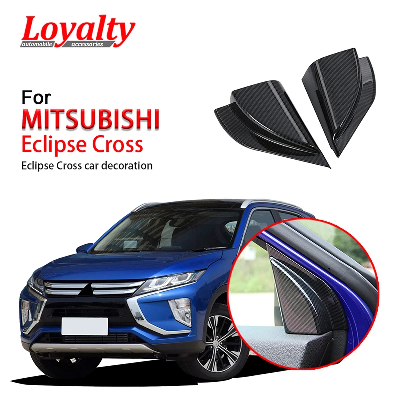 

Loyalty for MITSUBISHI Eclipse Cross 2018 2019 Interior Front Door A Pillar Triangle Cover Trim ABS Carbon Fiber Car Accessories