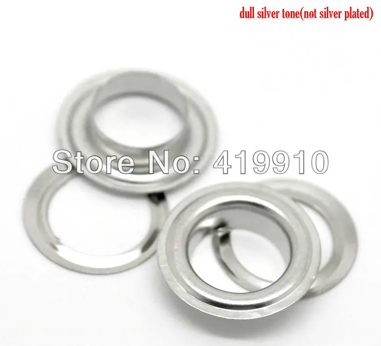 Бесплатная доставка 100 комплектов серебристых люверсов для обуви 20 мм x 5 18 (6/8