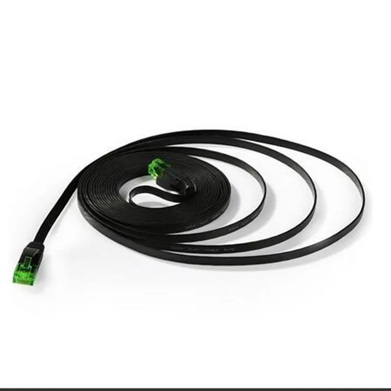 Кабель Ethernet Cat6 плоский кабель 50 футов тонкий интернет Патч Lan провод из чистой