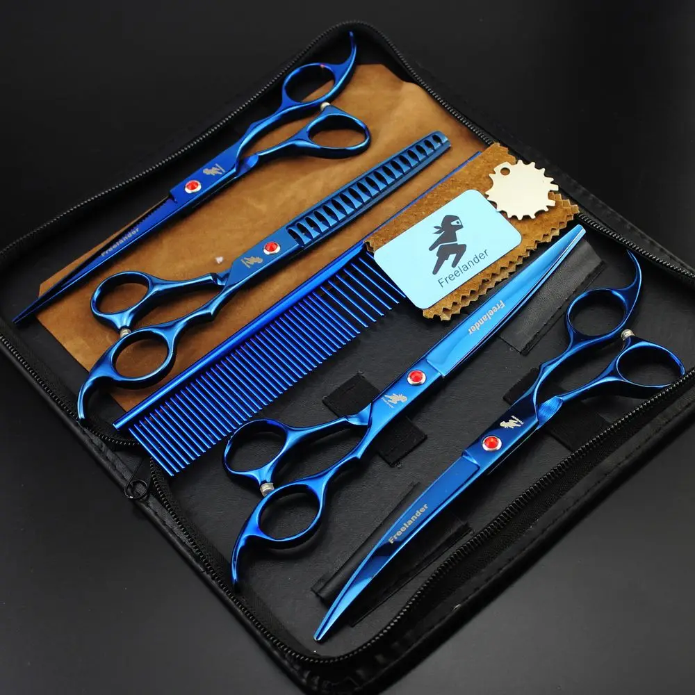 Профессиональные бриллиантовые ножницы Freelander 7 дюймов для ухода за собаками