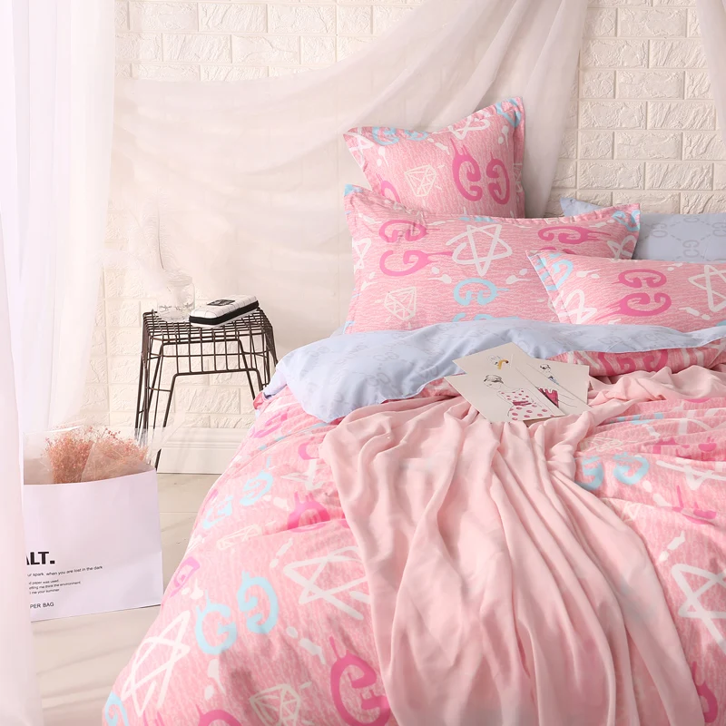 4 шт. Комплект постельного белья с рисунком|flat sheet|sheet flatflat sheet king size |