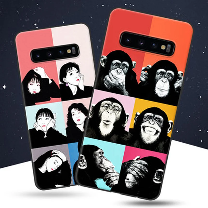 Чехол для Samsung galaxy S10 SM задняя крышка мягкий силиконовый чехол защитный