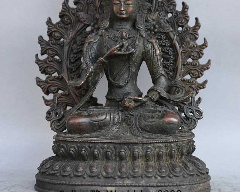 10 &quotдревнетибетский буддизм бронза Vajrasattva Vajrasattra Будда подсветка статуя | Дом и