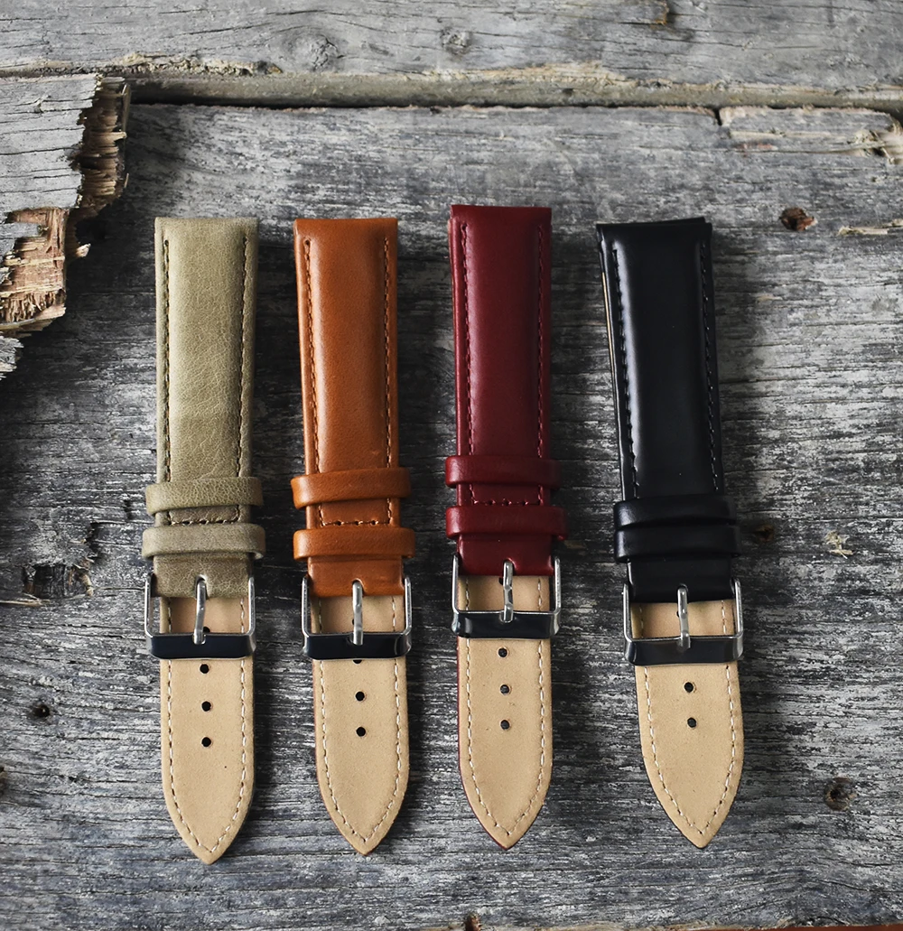 Onthelevel для daniel wellingtonHandmade в ретро стиле из натуральной кожи ремешок часов 18 мм/20