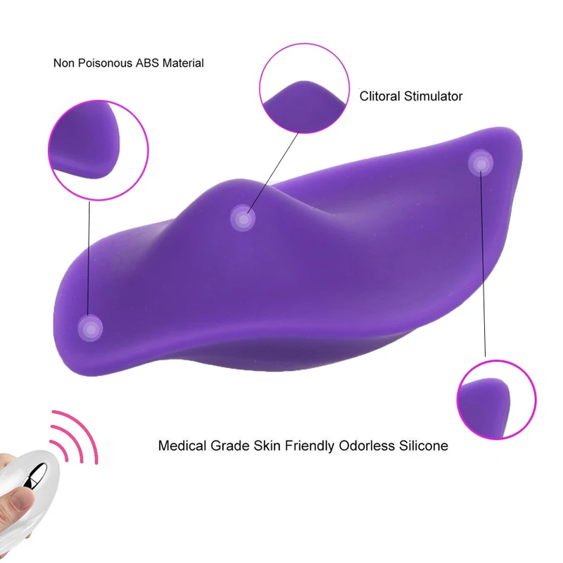 Тихий трусики вибратор беспроводной Дистанционное управление портативный