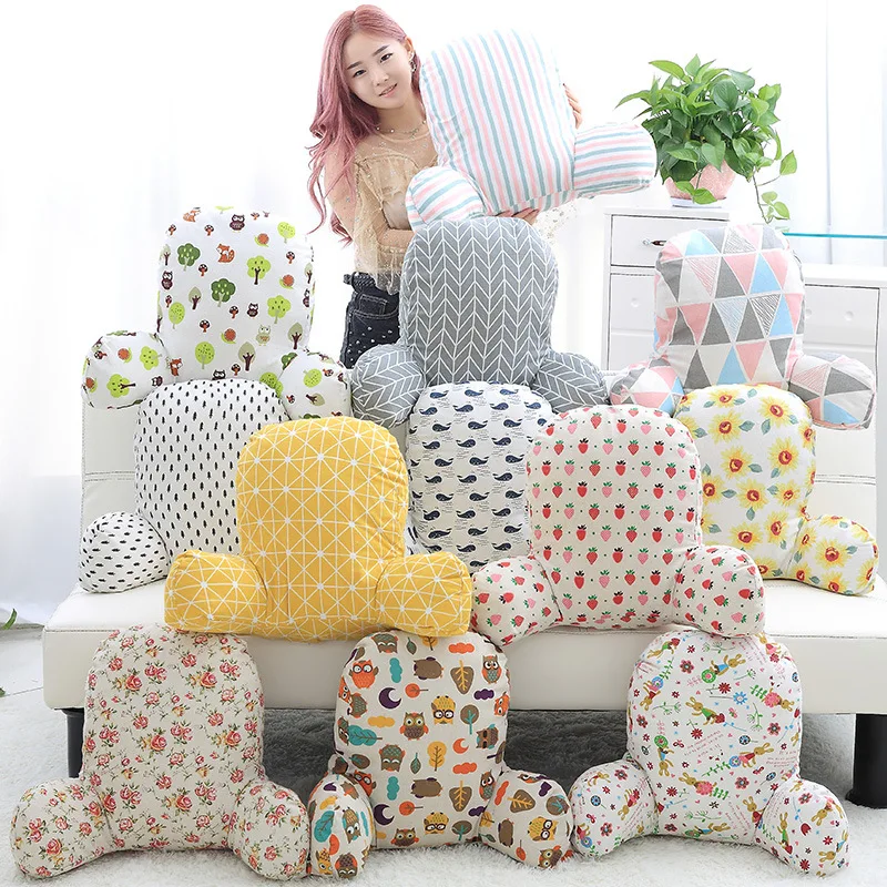 Creative Heightening Cushion Cotton and Linen Office Waist Pad Car Seat Pillow Pregnant Women Bedside | Дом и сад