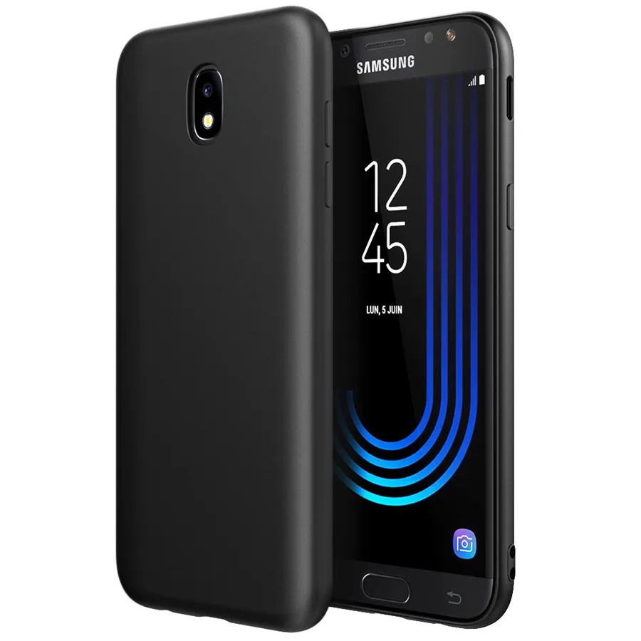 Для Samsung Galaxy J5 2017/J530 чехол EasyAcc черный ТПУ матовый для телефона отделка тонкий