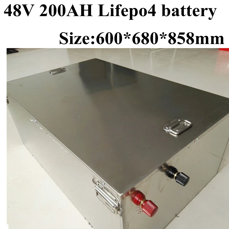 200ah 48v Lifepo4 батарея 10kWh Bateria для 48V RV Batery Электрический мотоцикл Маяк Центральная