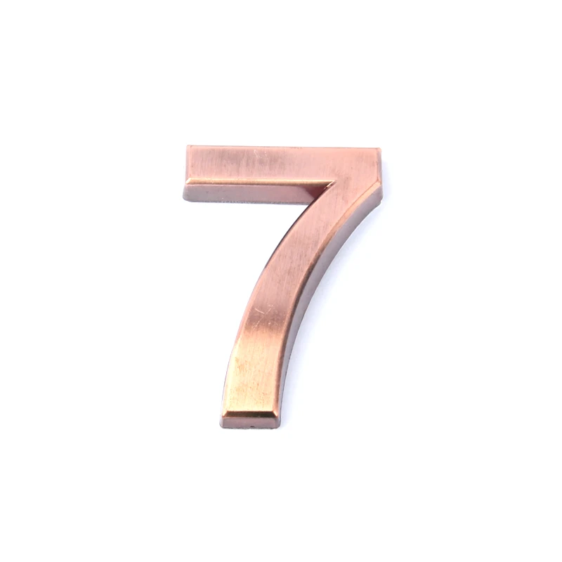 1 шт. высота 5 см номерной знак 0,1, 2,3, 4,5, 6,7, 8,9 современный бронзовый цвет доска номер квартира/отель/автомобиль DIY логотип стикеры пластины