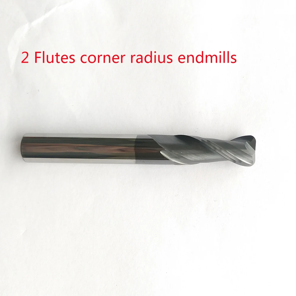 2 мм 3 4 6 8 10 с radius R0.5/R1/R2 флейты Tungsen карбида Угловой радиус Endmill ЧПУ Бит фреза |