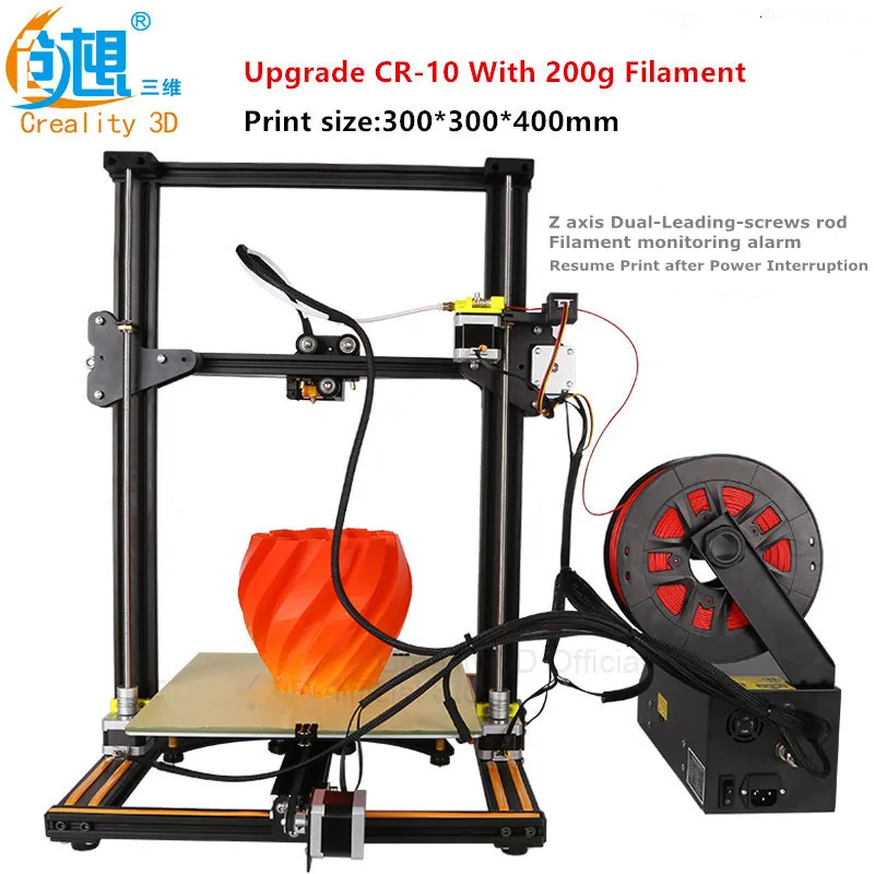 Двойной ведущих Шурупы стержень creality 3D cr-10 серии 3D-принтеры с нити Мониторы