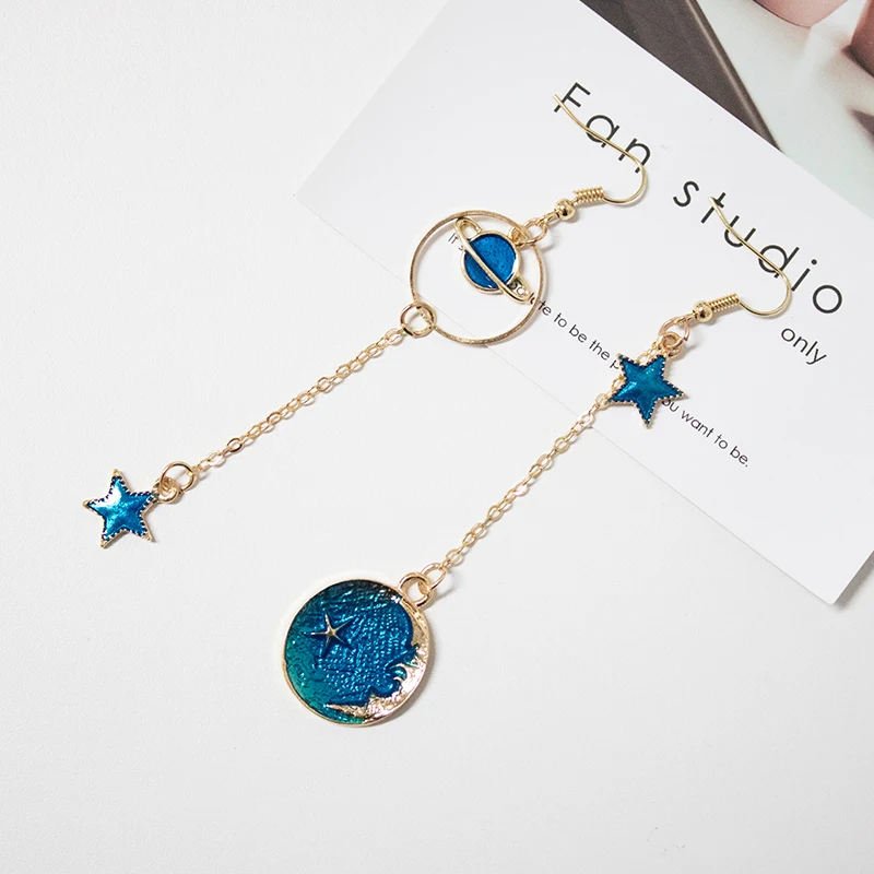 Серьги eardrop 2019 модные высококачественные серьги звездного неба подходят для