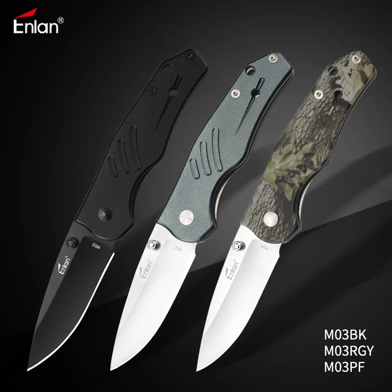 

Enlan M03 Small Knife 8Cr13Mov Blade Steel Handle Folding Knives Kitchen Outdoor Camping Hunting Survival Bushcraft Pocket Knife