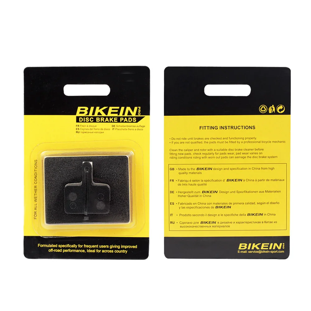 BIKEIN 4 пары MTB велосипед полимерный диск Тормозные колодки для Shimano M375 M395 M416 M445 M446 M485 M495 M515 M525 Tektro Orion auriga Pro