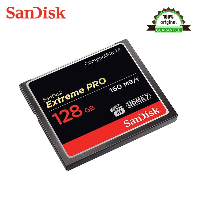 Sandisk Extreme Pro Compactflash карта памяти CF 16 ГБ 32 64 128 256 до 160 МБ/с./с Скорость чтения для