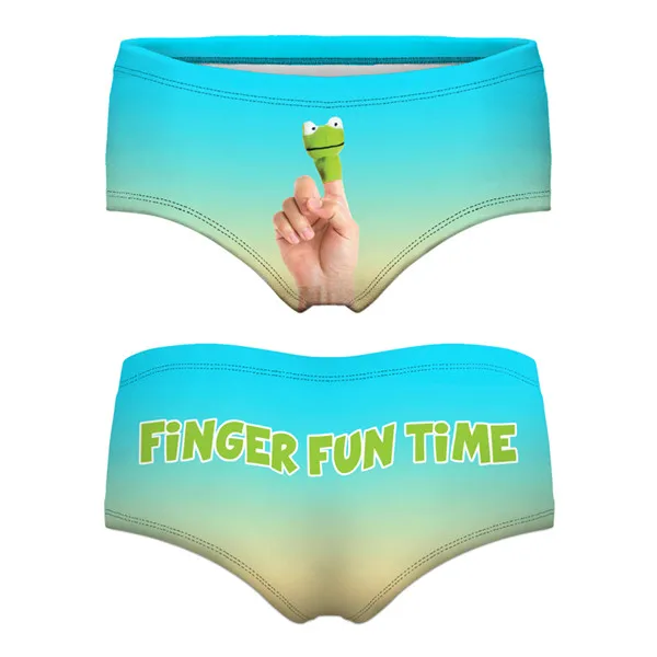 finger fun time Daddy good girl сексуальные трусики Горячая Распродажа женское белье с 3D принтом femme braguitas mujer - Цвет: finger fun time
