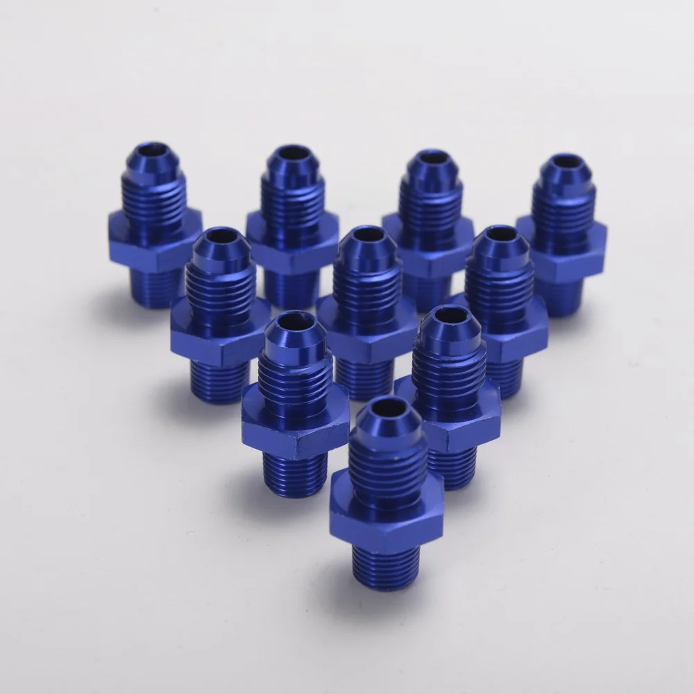 10 шт./лот 4AN к 1/8NPT масло/Топливопровод шланг/Манометр мужской/шланг соединение