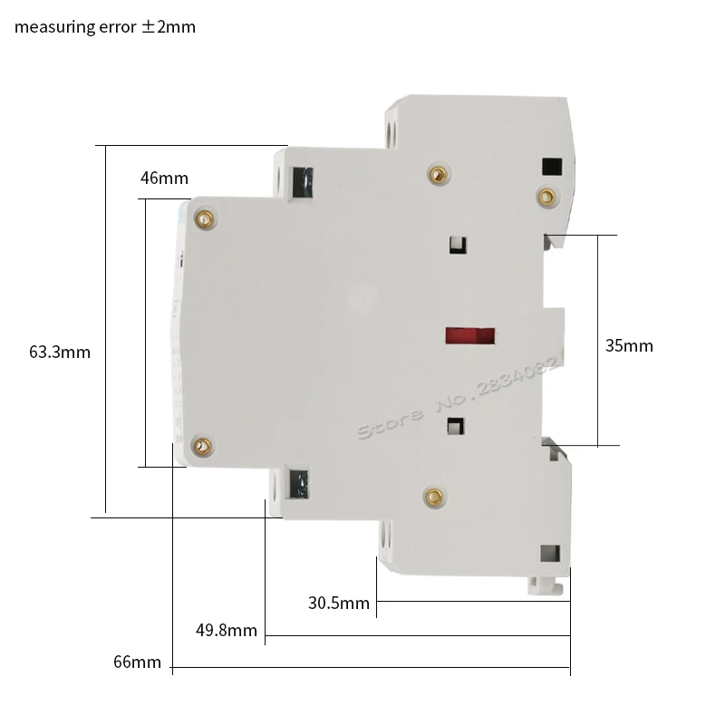 Бытовой контактор переменного тока 25 А 2P 35 мм din-рейка CT1-25 220 В 230 24 110 2NO 2NC 1NO1NC 50/60 Гц