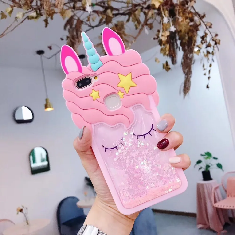 3D мультфильм зыбучие пески Единорог Мягкий силиконовый чехол для Samsung Galaxy J5 J7 2015