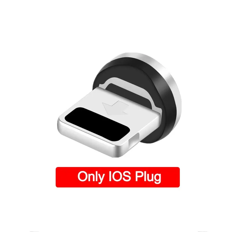 Магнитный usb-кабель OLAF 1 м/2 м, магнитный шнур для быстрой зарядки для iPhone XR Xs Max, кабель USB type c для samsung S8 Xiaomi OnePlus 6t - Цвет: only for iphone plug