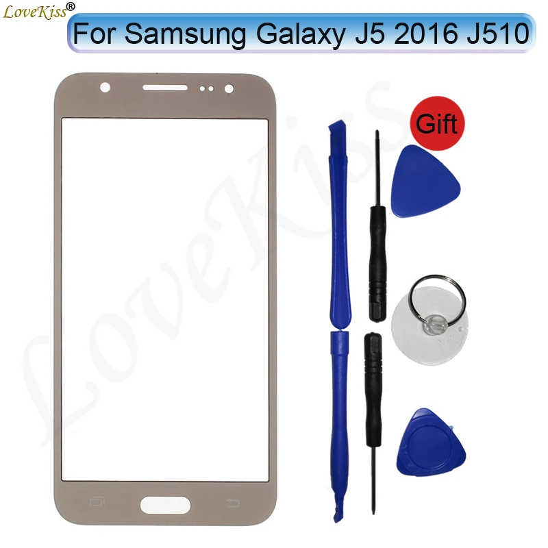 Передняя панель объектива J510 для Samsung Galaxy J5 2016 J510F J510G J510M сенсорный ЖК экран