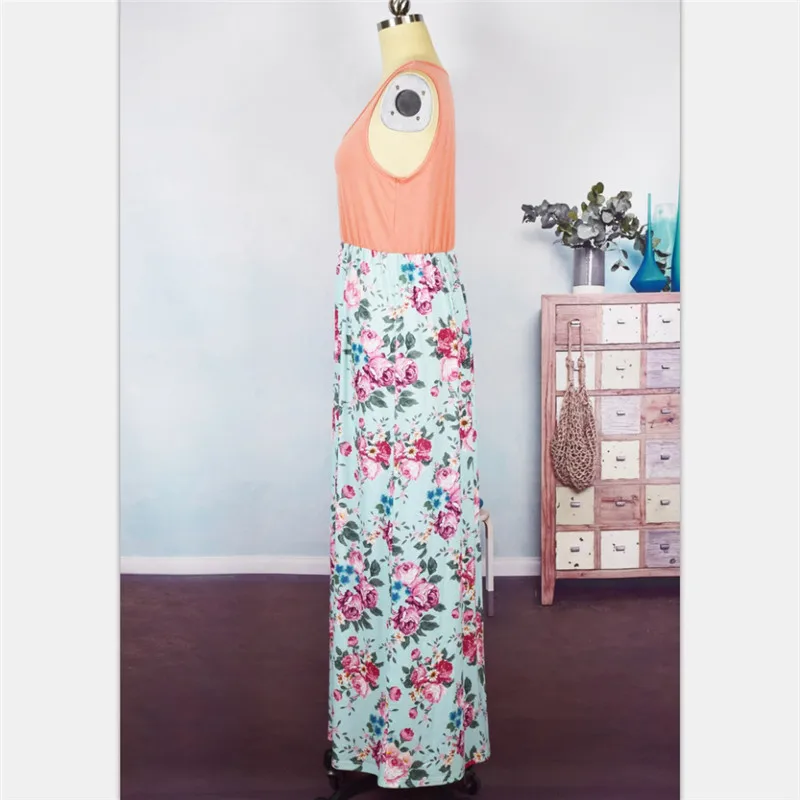 Летние платья для мамы и дочки новинка 2019 модные без рукавов родителей детей с