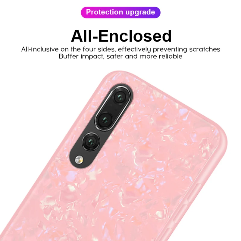 Phone case for huawei p20 glass cover on huawey hawei huewei mate p 2 0 20 pro 20p plus light bling shell huaweip20 huawei20p |