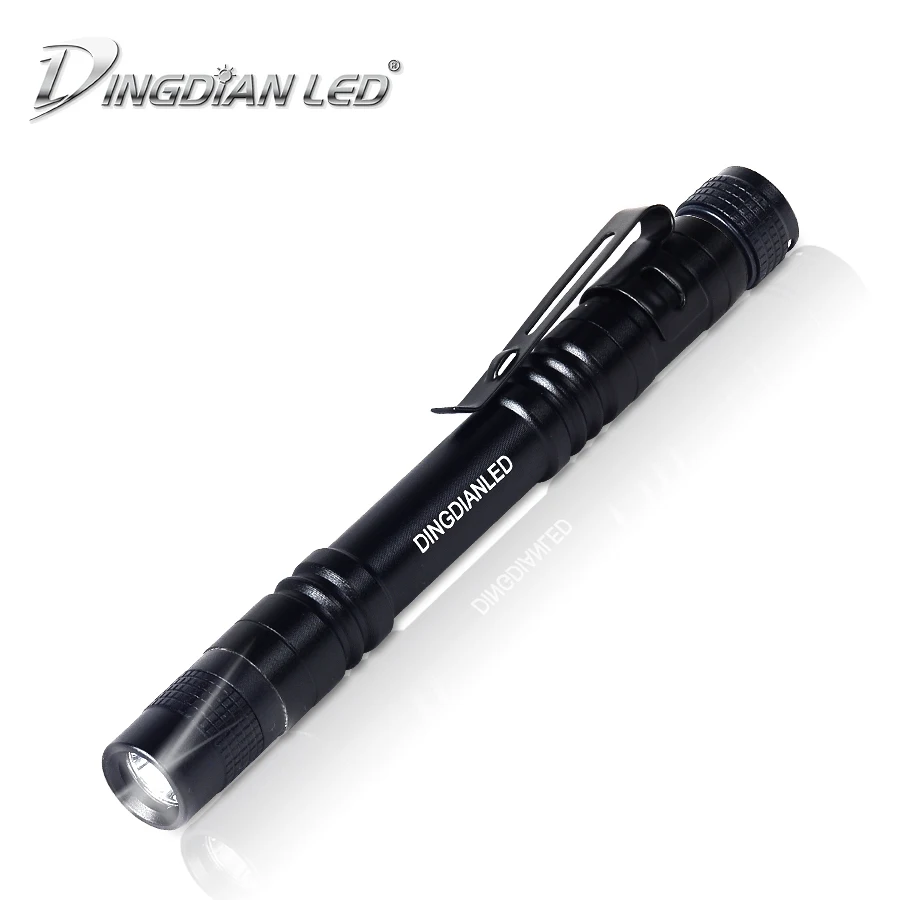 DINGDIAN LED 100LM Pen Flashlight Easy Carry Camping Light Powerful AAA*2 Battery Torch Waterproof Tactical Outdoor Lamp | Освещение