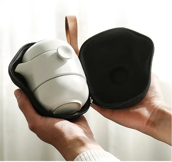 TANGPIN керамика чайник Gaiwan с 2 чашки кофе чай комплект Портативный Путешествия Чайный сервиз, кружка для вина