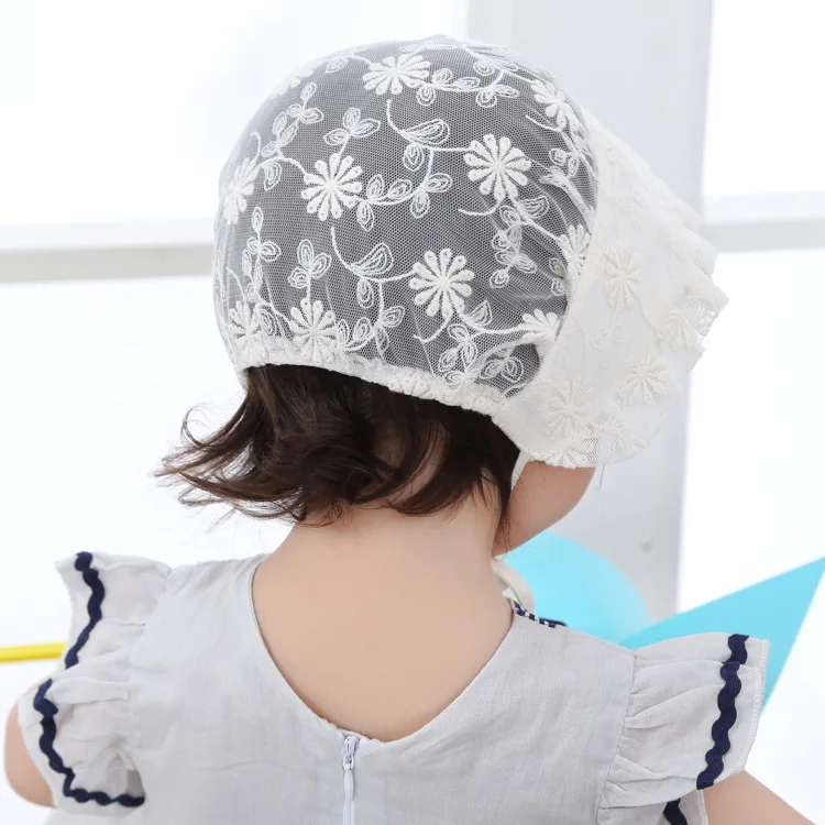 Летние детские шляпа Кепки принцессы для девочек полые кружева дворец