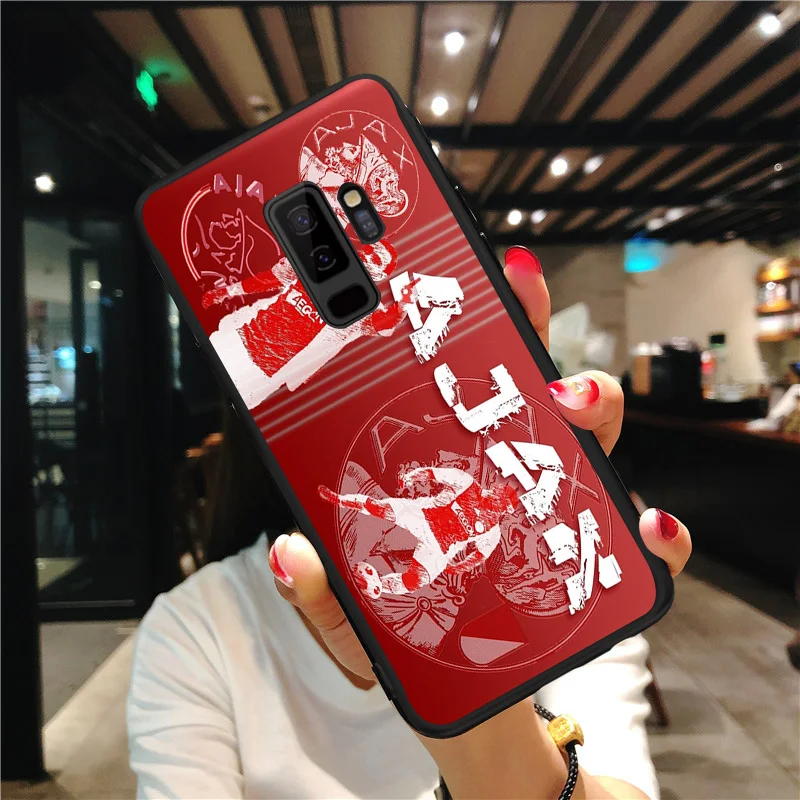 Yinuoda чехол для телефона Ajax команды samsung Galaxy Note4 5 9 A7 A8 A9 2018 черный мягкий из ТПУ J2Pro J4