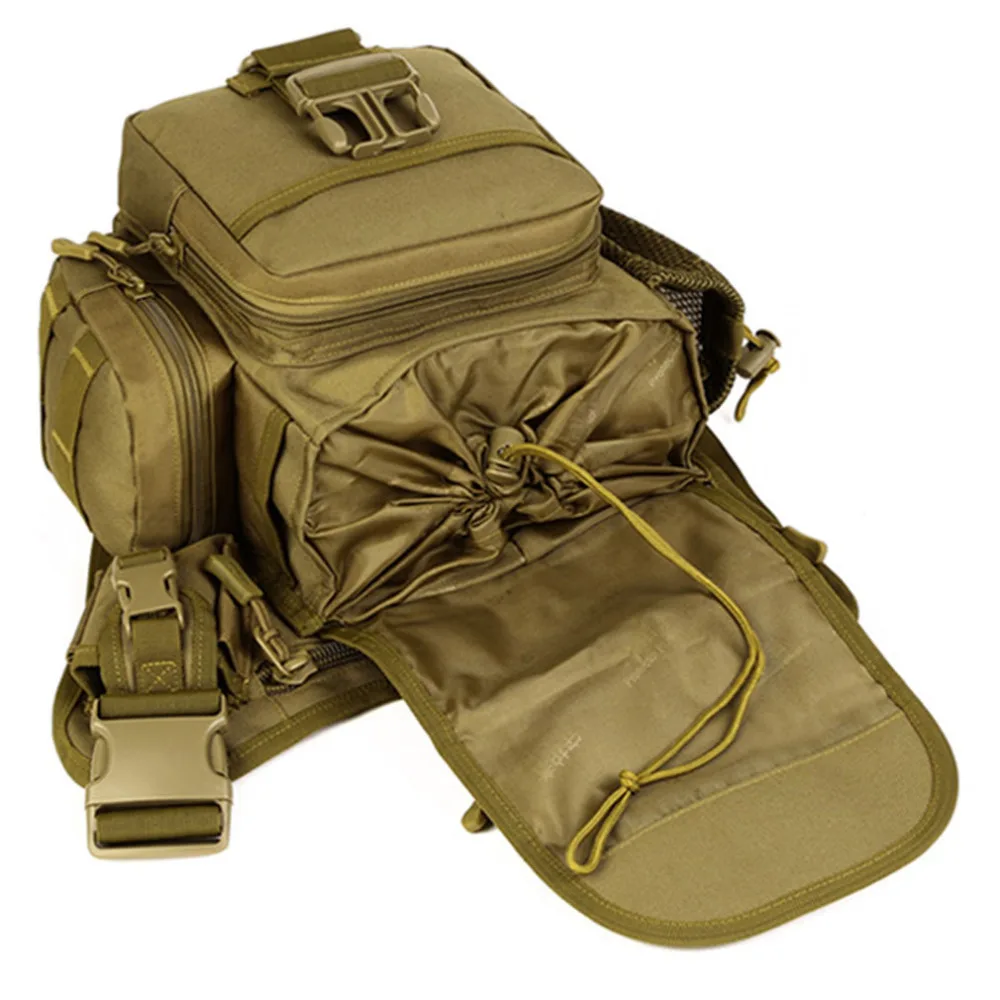 Для мужчин нейлон плеча седельная сумка военный Путешествия езда бутылки воды