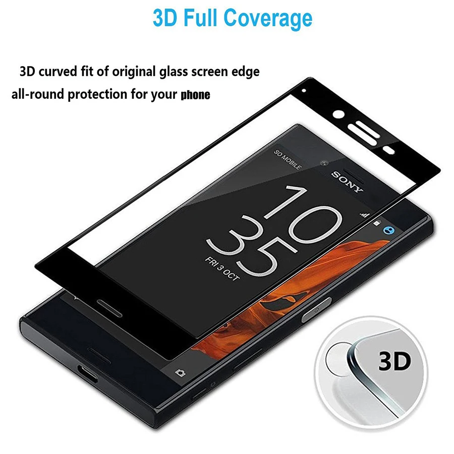 Jappinen 3D закаленное Стекло для Sony Xperia XZ1 XZ2 компактный XZ XZS X XA XA2 ультра XA1 плюс