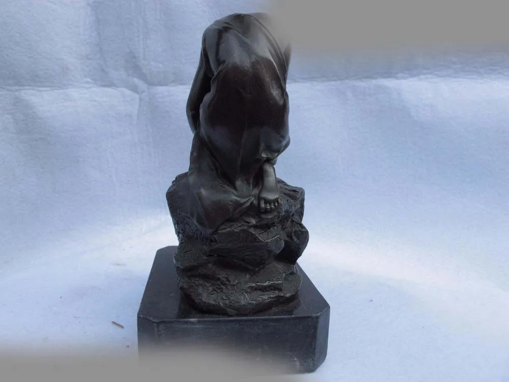 7 Западный медный бронзовый мраморный резной медитационный красивый