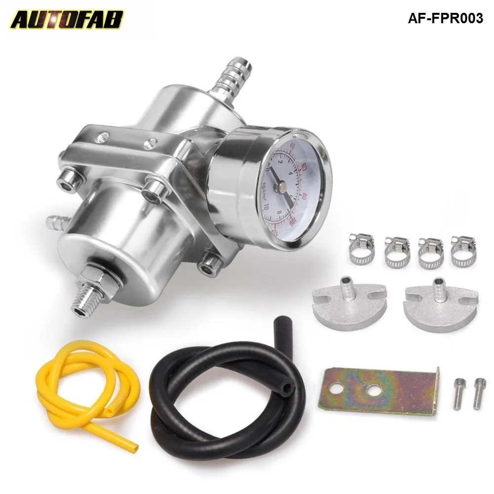 Регулируемый регулятор давления топлива FPR 0-140 Psi масляный датчик+ комплект шланга(по умолчанию красный) Универсальный Jdm для Honda crv AF-FPR003