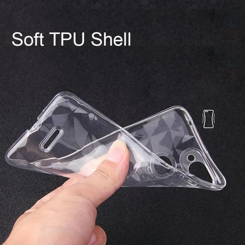 3D Diamond Patterned Transparent Soft TPU Case Cover on sfor Xiaomi Mi 9 se A2 Redmi S2 6A Note 5 5A 7 Clear Silicon Phone Capa |